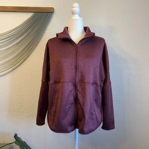 The North Face Women's Cozy Outdoor Slacker Full Zip Jacket Fig Size S Oversized